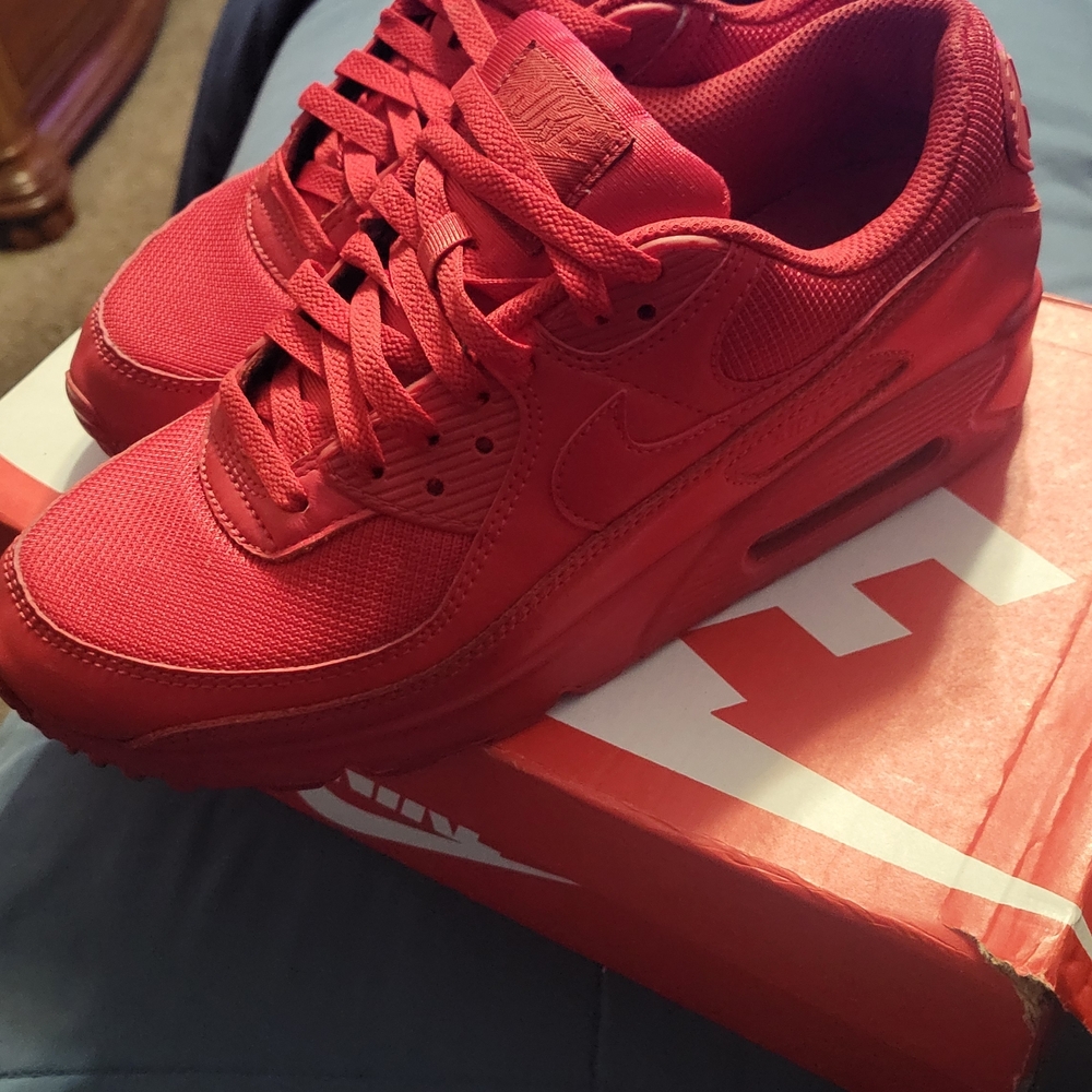 Nike Men's Bold Red Air Sneakers